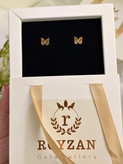 گوشواره طلا میخی پروانه