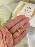 گوشواره طلا میخی پروانه